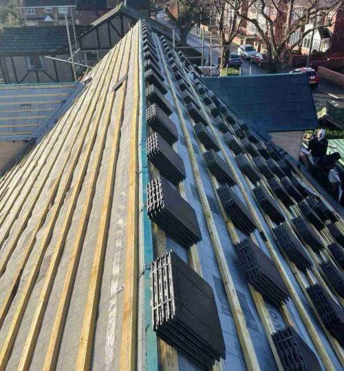 Professional roofing work in Dublin